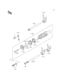 Gear Change Drum/Shift Fork(S)