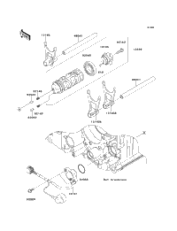 Gear Change Drum/Shift Fork(S)