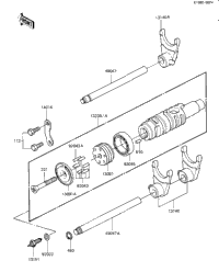 Gear Change Drum & Forks