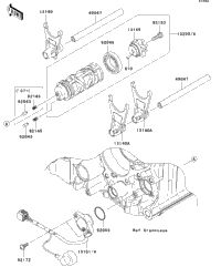 Gear Change Drum/Shift Fork(S)