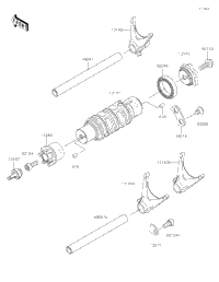 Gear Change Drum/Shift Fork(S)