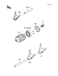 Gear Change Drum/Shift Fork(S)