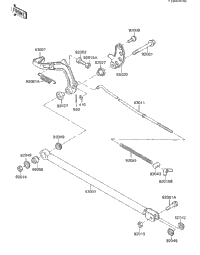 Brake Pedal/Torque Link ('85 Kx80-E3)
