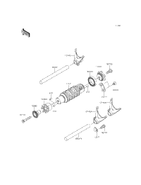 Gear Change Drum/Shift Fork(S)