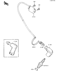 Ignition Coil ('84 Kx80-E2)