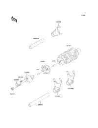 Gear Change Drum/Shift Fork(S)