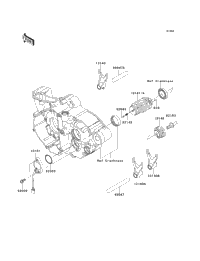 Gear Change Drum/Shift Fork(S)