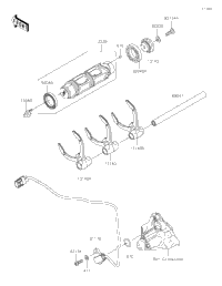 Gear Change Drum/Shift Fork(S)