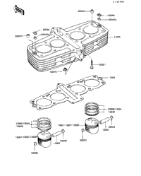 Cylinder/Pistons ('82-'83 C3/C4)