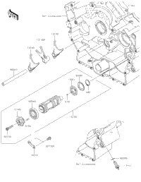 Gear Change Drum/Shift Fork(S)