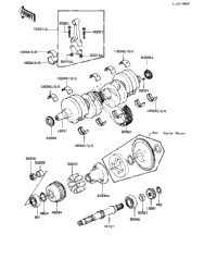 Crankshaft/Secondary Shaft ('82-'83 C3/C