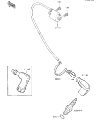 Ignition Coil ('85 Kx80-E3)
