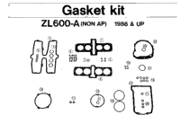 Gasket Kit (Zl600-A Non Ap 1986 & Up)