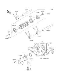 Gear Change Drum/Shift Fork(S)