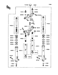 Front Fork (Zx1100-C1/C2)