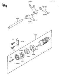 Gear Change Drum & Forks