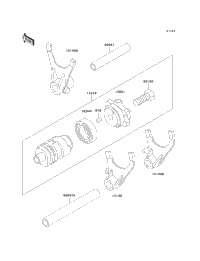 Gear Change Drum/Shift Fork(S)