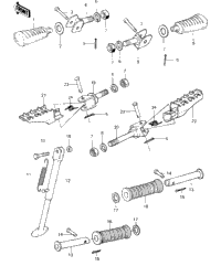 Footrests/Stand ('80-'81 A7/A8)