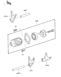 Gear Change Drum & Forks