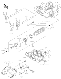 Gear Change Drum/Shift Fork(S)