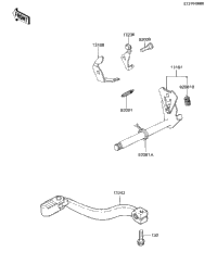 Gear Change Mechanism ('84 Kx80-E2)
