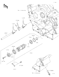 Gear Change Drum/Shift Fork(S) 2