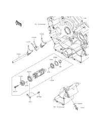 Gear Change Drum/Shift Fork(S)