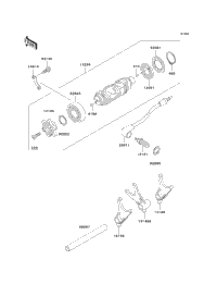 Gear Change Drum/Shift Fork(S)