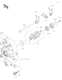 Gear Change Drum/Shift Fork(S)