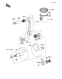 Crankshaft/Piston (Kdx80-B3)