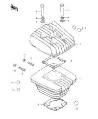 Cylinder Head/Cylinder ('80-'81 A7/A8)