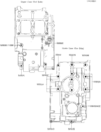 Crankcase Bolt & Stud Pattern