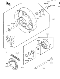 Rear Wheel/Hub/Chain
