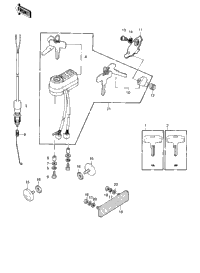 Ignition Switch/Locks/Reflectors ('80-'8