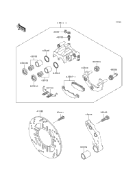 Rear Caliper (Zr550-B1/B2/B3)