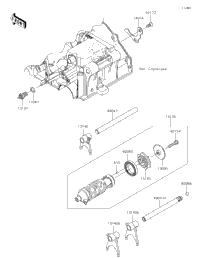 Gear Change Drum/Shift Fork(S)