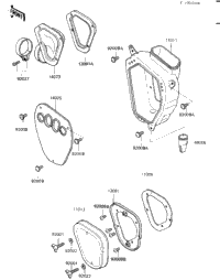 Air Cleaner ('84 Kx250-C2)