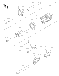Gear Change Drum/Shift Fork(S)
