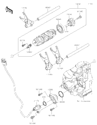 Gear Change Drum/Shift Fork(S)