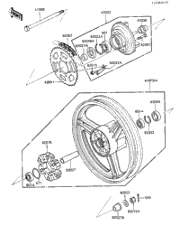 Rear Wheel/Hub/Chain