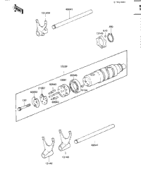 Gear Change Drum & Forks