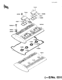 Cylinder Head Cover (-E/No. 031543)(E/No