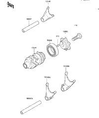 Gear Change Drum & Forks