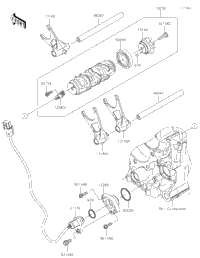 Gear Change Drum/Shift Fork(S)