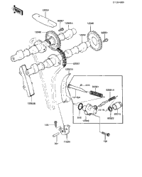 Camshafts/Chain/Tensioner ('82-'83 C3/C4