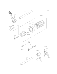 Gear Change Drum/Shift Fork(S)