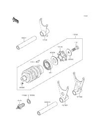 Gear Change Drum/Shift Fork(S)