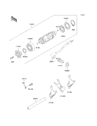 Gear Change Drum/Shift Fork(S)