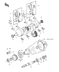 Crankshaft/Secondary Shaft ('80-'81 C1/C