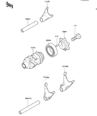 Gear Change Drum & Forks